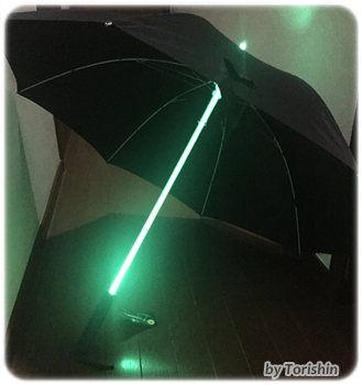 フォースが覚醒しそうなライトブレードアンブレラを買いました 暗い夜道でも超安全な傘 おでかけブログ